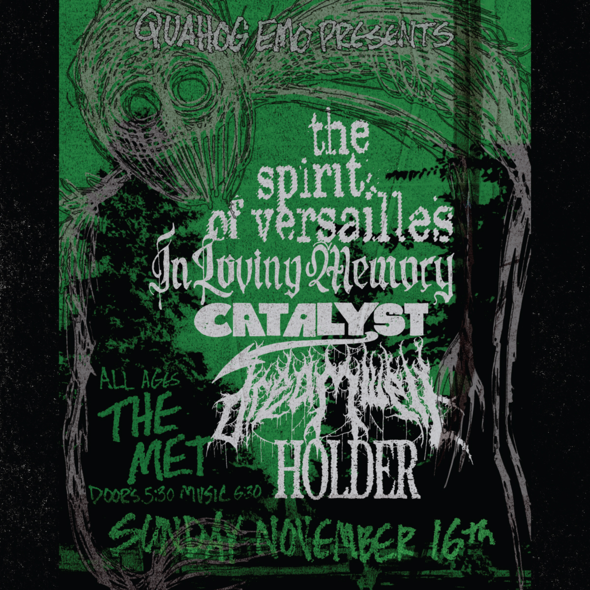 THE SPIRIT OF VERSAILLES – In Loving Memory – Catalyst – Dreamwell – Holder