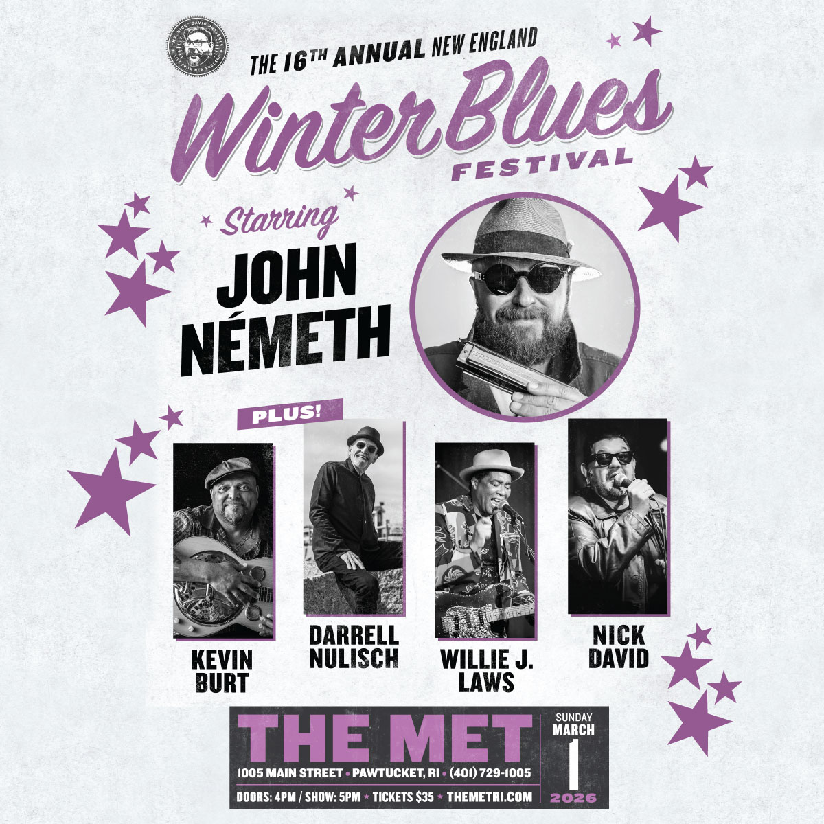 THE 16th ANNUAL NEW ENGLAND WINTER BLUES FESTIVAL