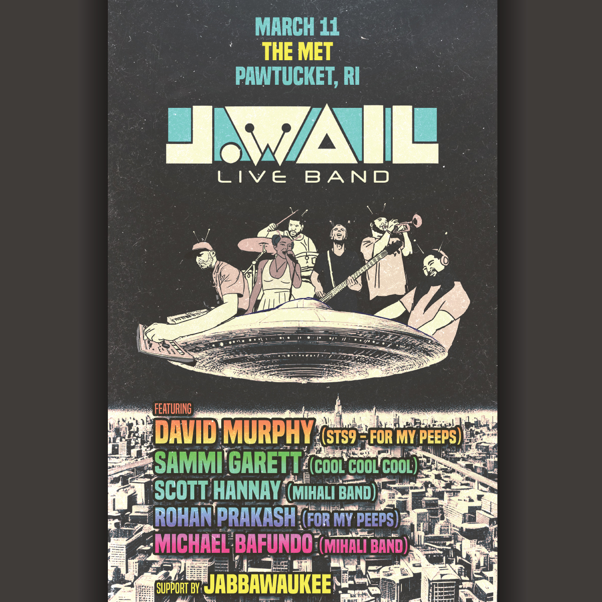 J. WAIL LIVE BAND ft members of STS9, Cool Cool Cool, Mihali Band