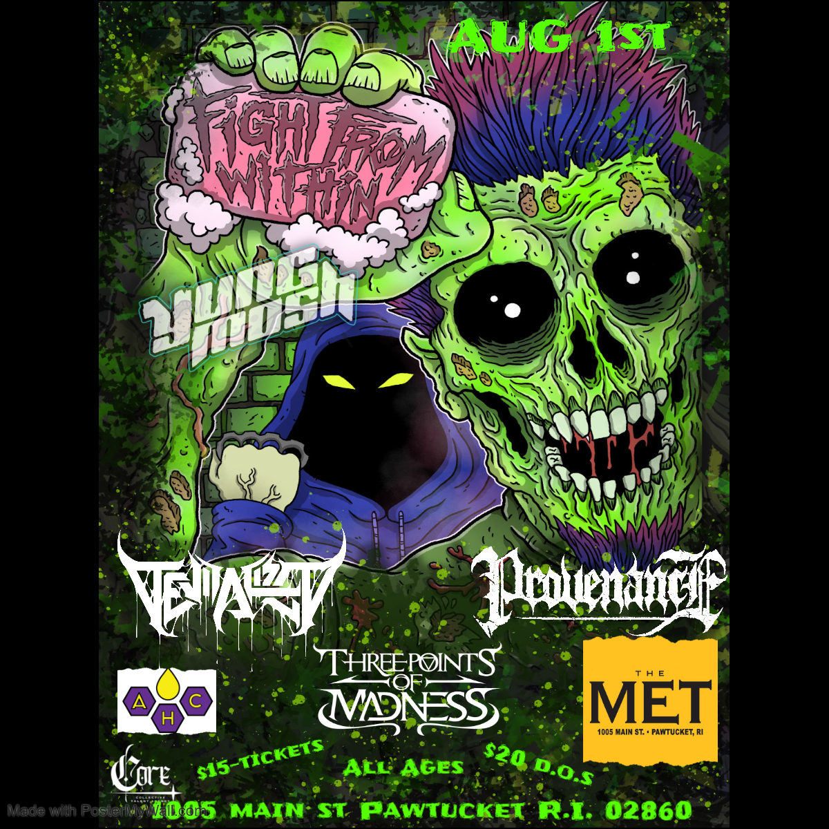 FIGHT FROM WITHIN • Young Mosh • Provenance • Revitalized • Three Points Of Madness