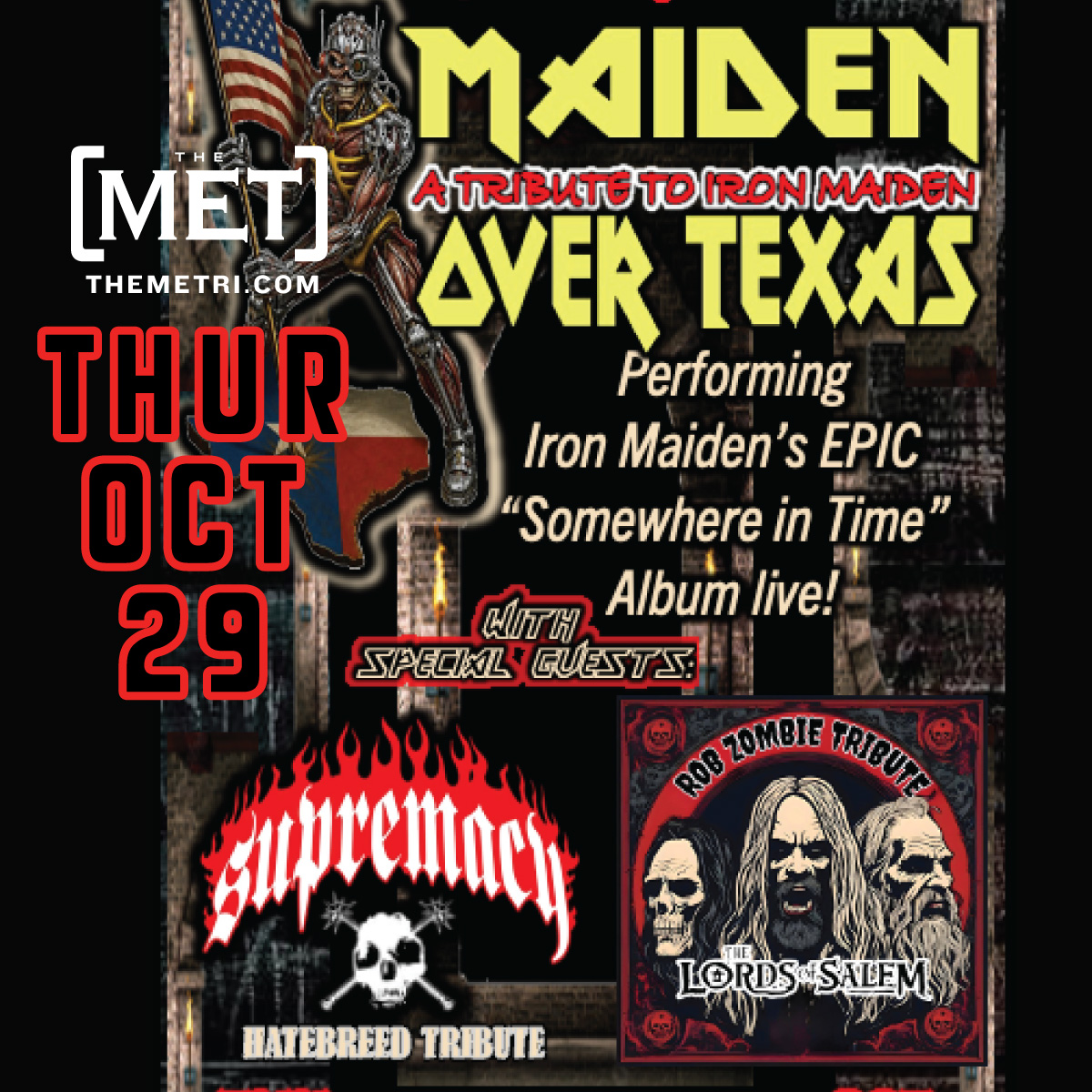 Halloween Metal Show: MAIDEN OVER TEXAS • THE LORDS OF SALEM • SUPREMACY